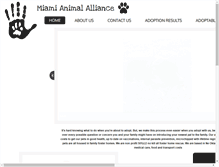 Tablet Screenshot of miamianimalalliance.com